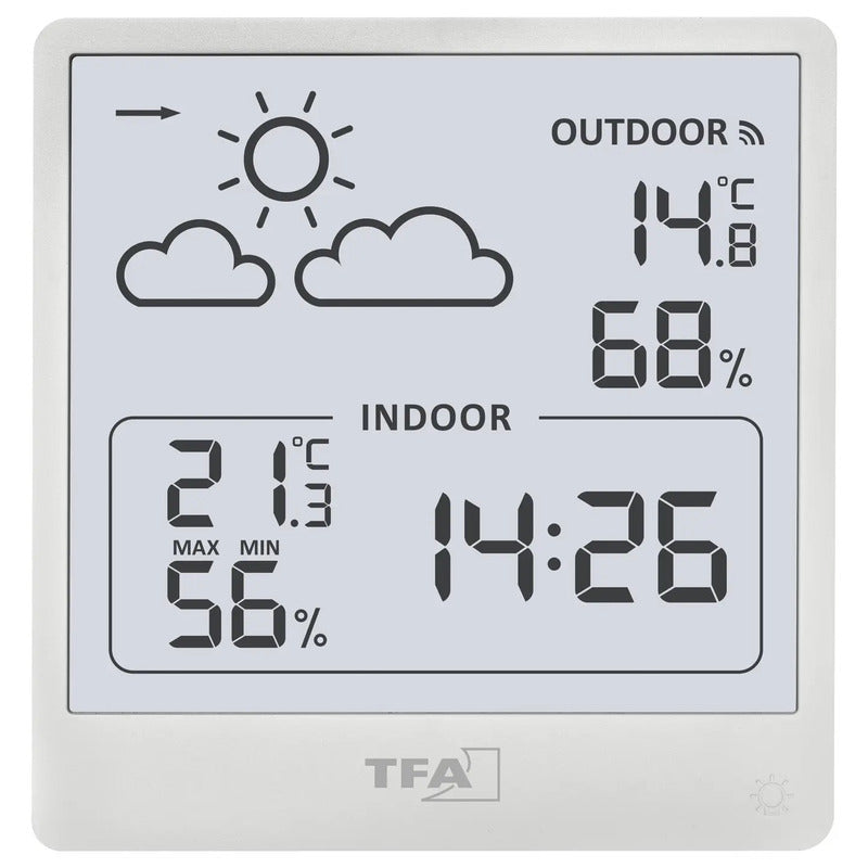 TFA Dostmann Funk-Wetterstation CLEO digitale Wetterstation Außentemperatur - 4009816043337