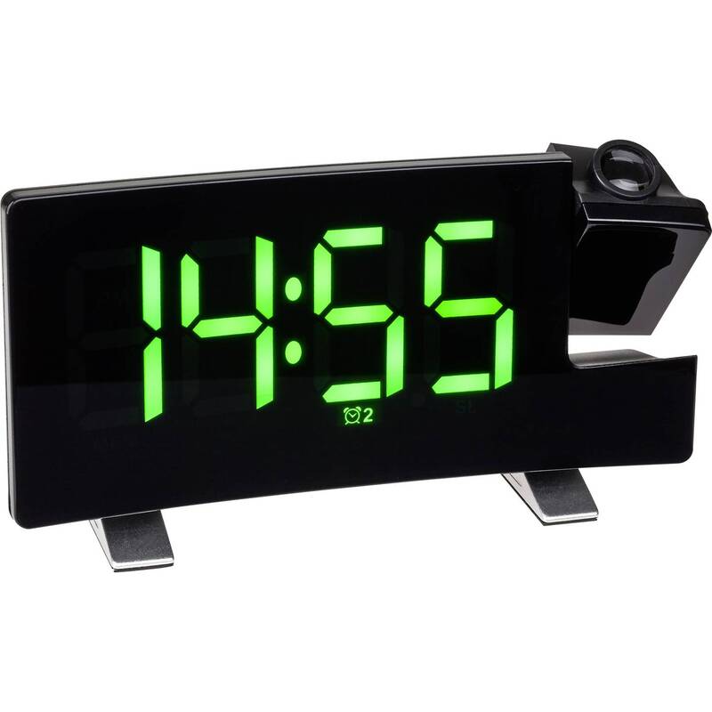 TFA Dostmann 60.5015.04 Quarz Wecker Uhr Alarm FM-Radio Weckwiederholung Schwarz - 4009816034526