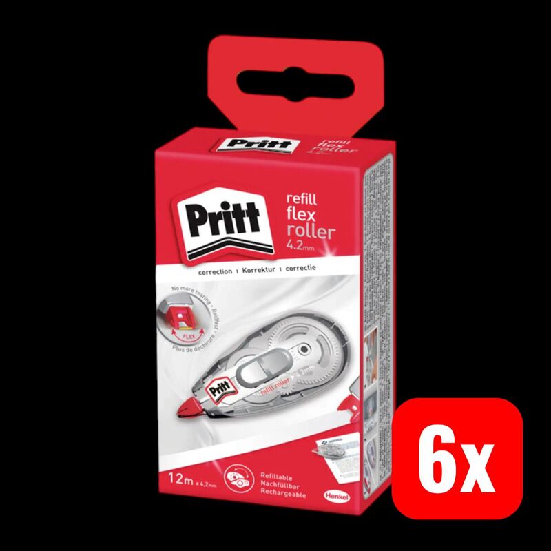 Pritt Korrekturroller Refill Flex 4,2mm nachfüllbar 12m schnelltrocknend - 5410091323981