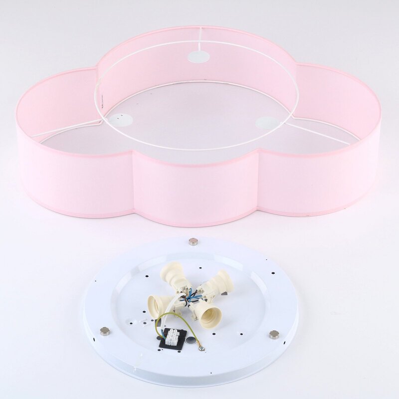 Deckenleuchte Cloud Lampe Wolke rosa 63 cm Textil Wolke E27 - 5901780560720