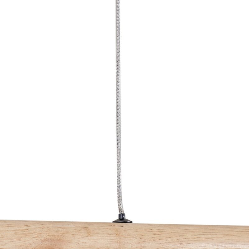Lucande Holz Hängeleuchte Pendelleuchte Maruta LED 3000K 120 cm Balken Lampe - 4251911792799