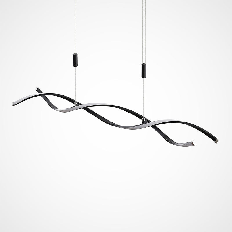 Lindby Hängeleuchte Pendelleuchte Welina LED dimmbar schwarz 107cm verstellbar - 4251096597257