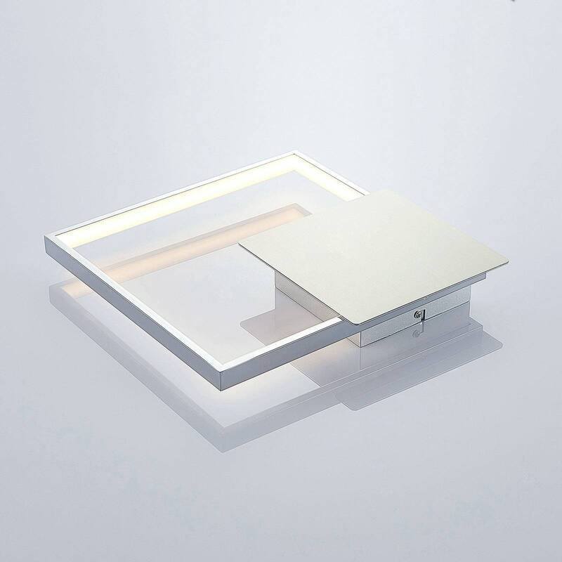 Lindby Wandleuchte Wandlampe LED Anays Square Weiß Polycarbonat Metall Alumin645 - 4251096558203