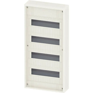B-Ware Siemens Verteilerschrank Aufbau 48 Teilungen 4 Reihen Stromverteiler weiß Kasten