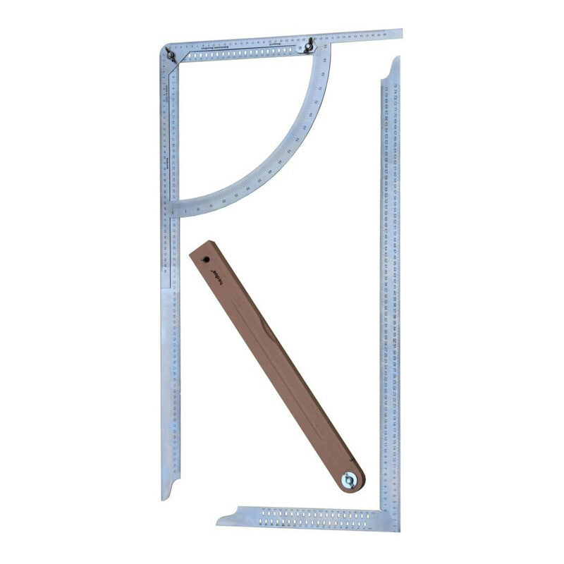 hedue Anreißgerät Alpha M900d Buchenholzschmiege rostfrei Handwerkzeug Set 500mm - 4012589779099