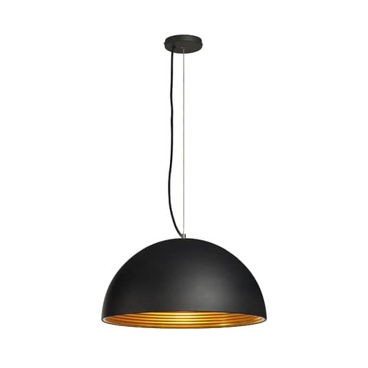 SLV Forchini M PD-1 Hängeleuchte Hängeleuchte Lampe Leuchte 40W 50cm schwarz/gol - 4024163136976