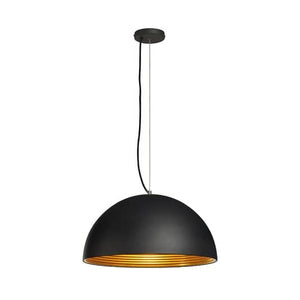 B-Ware SLV Forchini M PD-1 Hängeleuchte Hängeleuchte Lampe Leuchte 40W 50cm schwarz/gol