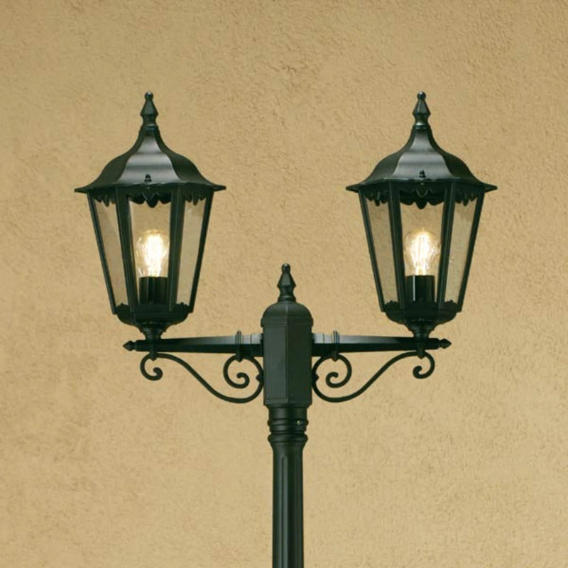 Konstsmide Mastleuchte Firenze 2-flammig Außenleuchte Gartenlampe grün 220cm - 7318307234602