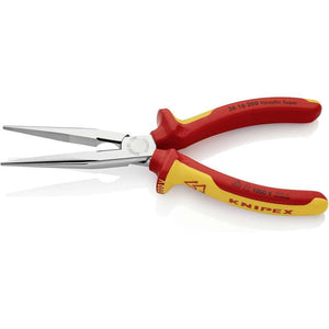 B-Ware Knipex VDE Flachrundzange 200mm 26 16 200 mit Schneide 61 HRC gehärtet