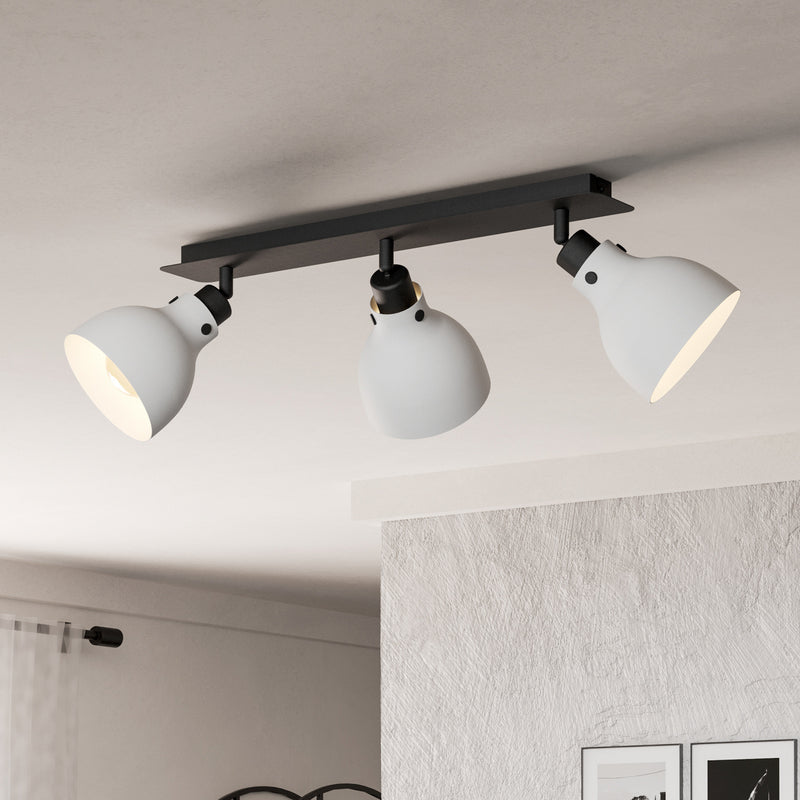 Eglo Deckenstrahler Matlock LED Strahler 3-flg dimmbar grau schwarz 74cm - 9002759438296