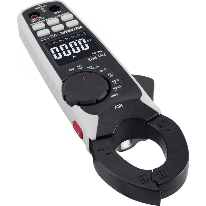 VOLTCRAFT VC-533 Stromzange  digital  CAT III 600 V Spannungsmessgerät Messgerät - 4053199547487