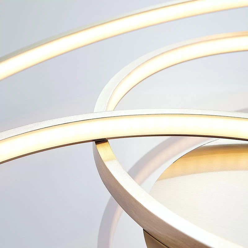 Lindby Ronka LED-Deckenlampe Deckenleuchte Deckenlicht LED 36W nickel satiniert - 8502193127392