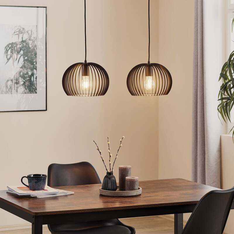 Euluna Hängeleuchte Larus schwarz Stahl LED Hängelampe Deckenlampe Lampe E27 - 5907623620477