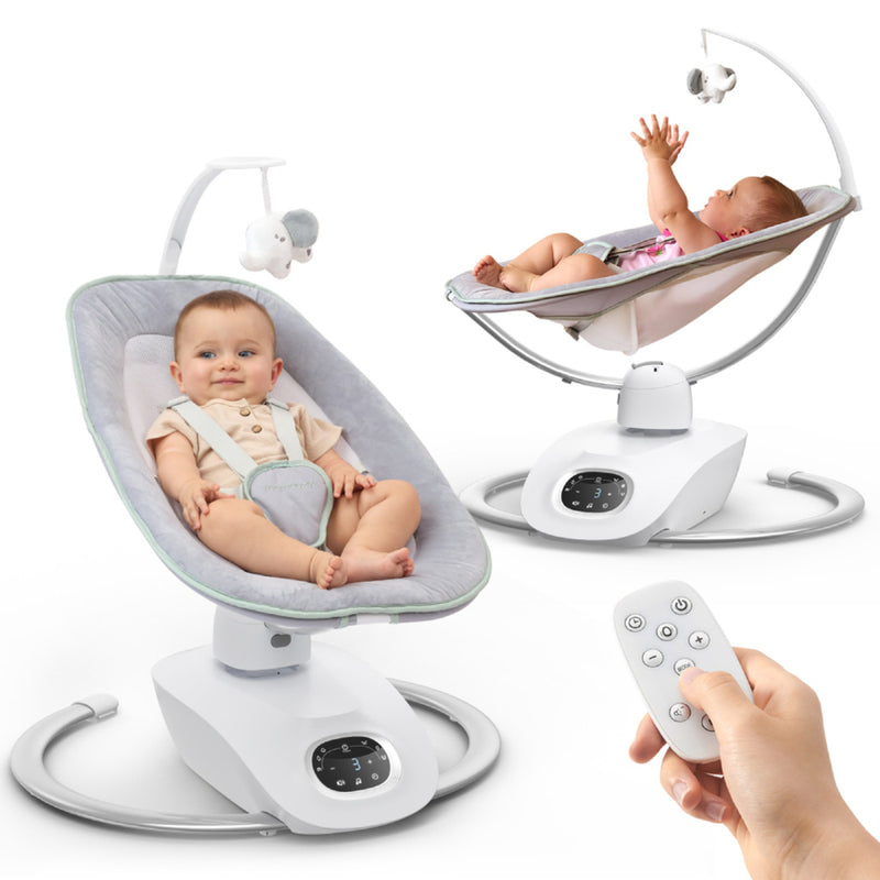 Momcozy Babyschaukel AW001-GR12NB-A 3D Schaukel 6 Bewegungen 4 - 0810123508969
