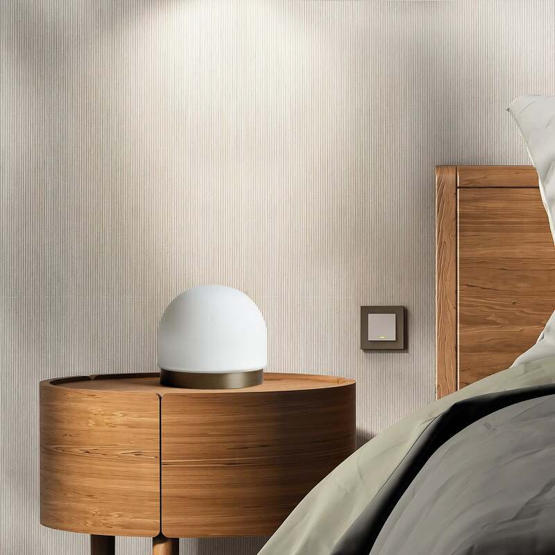 miloox by Sforzin Tischlampe Domu LED Lampe dimmbar bronze/weiß Ø15cm 13,5cm - 8055304890323