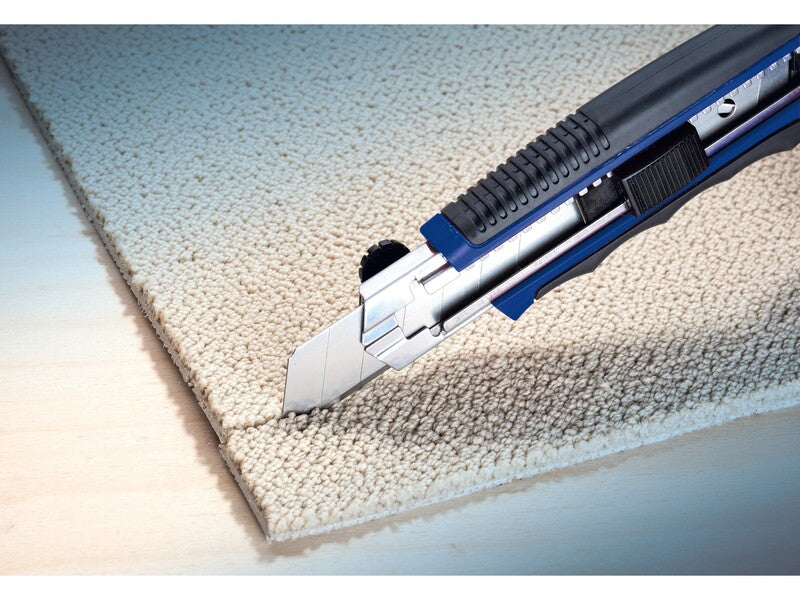 LUX-TOOLS Cuttermesser 25 mm Präzisionsmesser mit 3 Klingen für Handwerk - 4007871903153