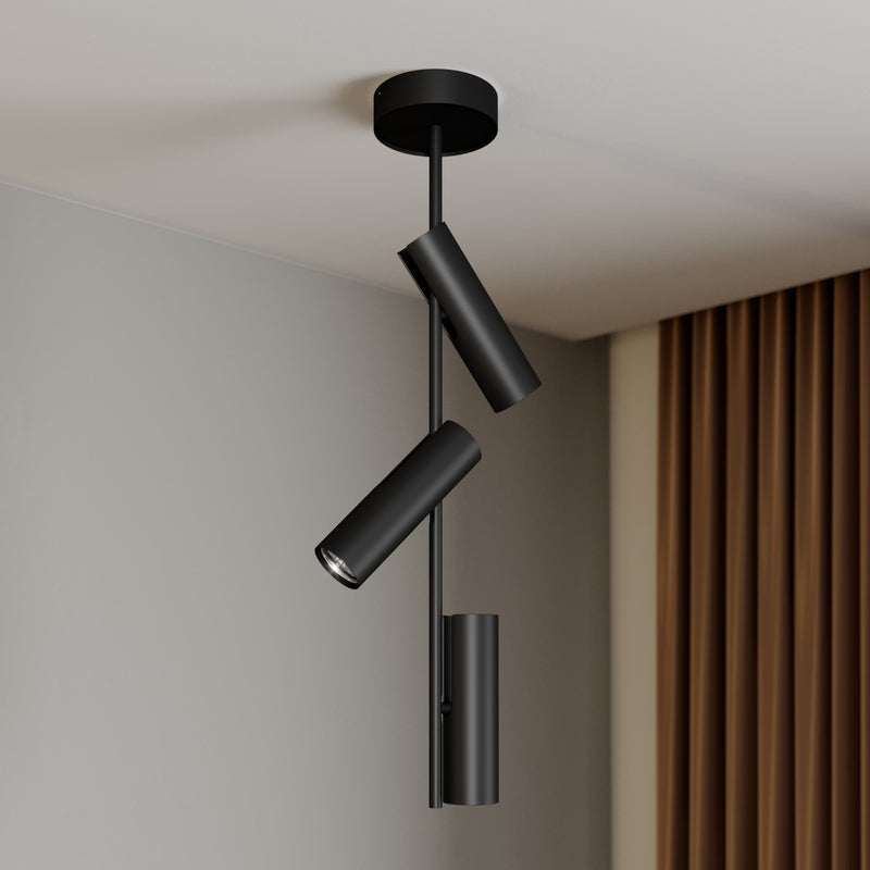 Sigma Lighting Deckenspot Deckenlampe Lampe Leuchte Strahler 3-fl. Leda schwarz - 5902846819837