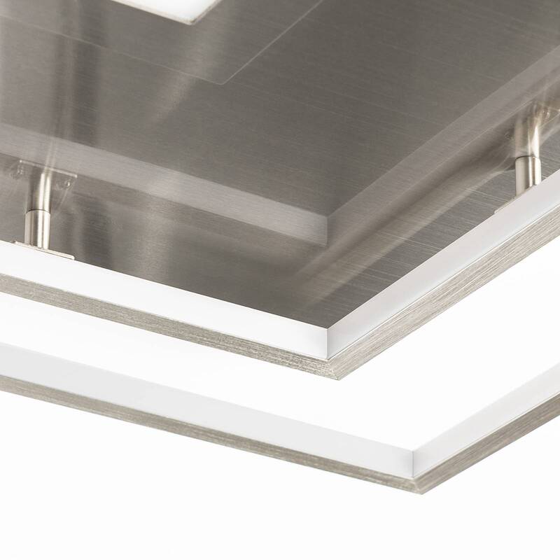 Lucande Jirya LED-Deckenlampe Deckenleuchte Deckenlicht Leuchte Lampe CCT silber - 4251911723335