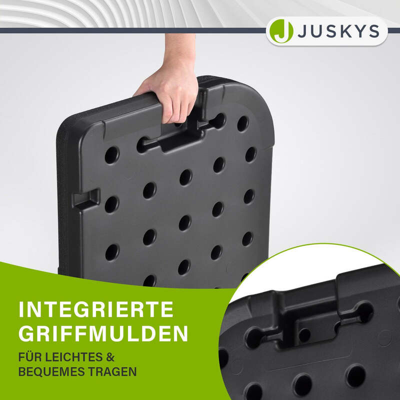 Schirmgewicht 4er Set QuadGewicht HDPE befüllbar bis 80kg schwarz stabil - 4260565522850
