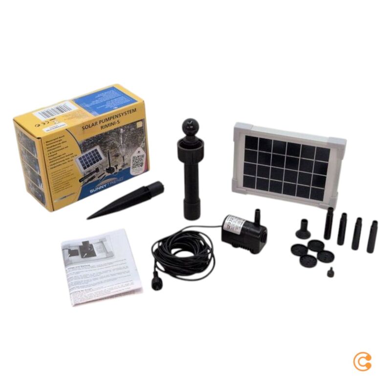 Esotec Solar Pumpensystem Rimini S Wasserpumpe Gartenpumpe 175l/h 0,70m - 4260057861818