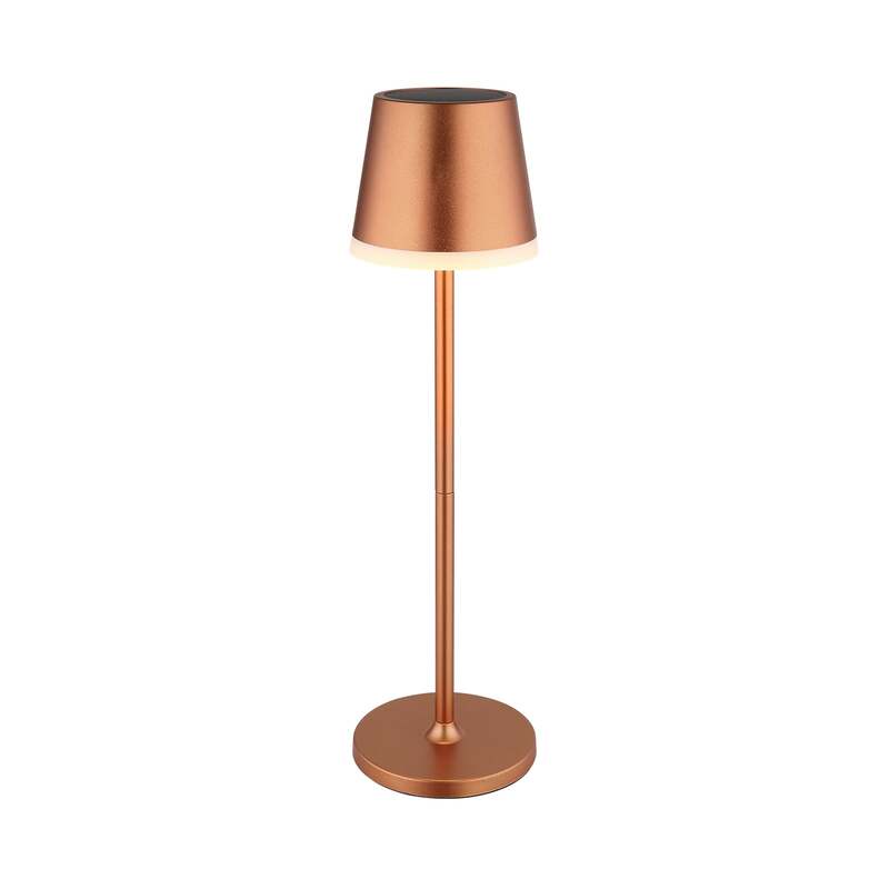 Globo Gartenleuchte LED Solarleuchte kupferfarben 41cm IP44 Tischlampe Leuchte - 9007371487356