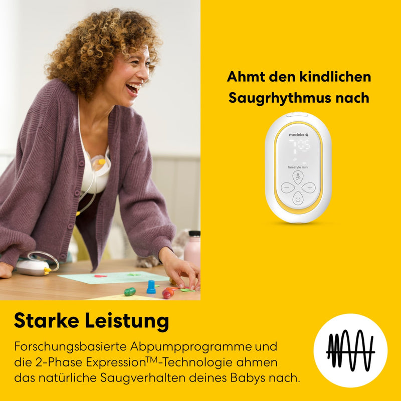 Medela Milchpumpe Pumpe Freestyle Mini Handsfree Doppelpumpe SIEHE TEXT/FOTO - 7610472881231