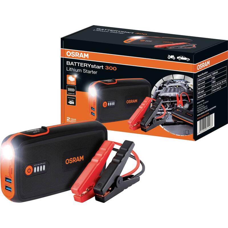 Osram Auto Schnellstartsystem BATTERYstart 300 Starthilfe Starthilfestrom Strom - 4052899620483