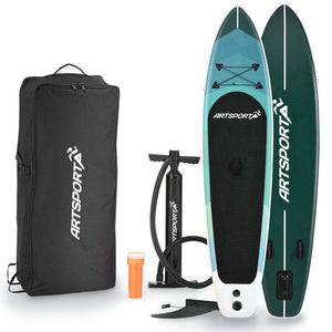 B-Ware Stand Up Paddling Board Blue Wave SUP Board Komplett Set Zubehör blau Aufblasbar