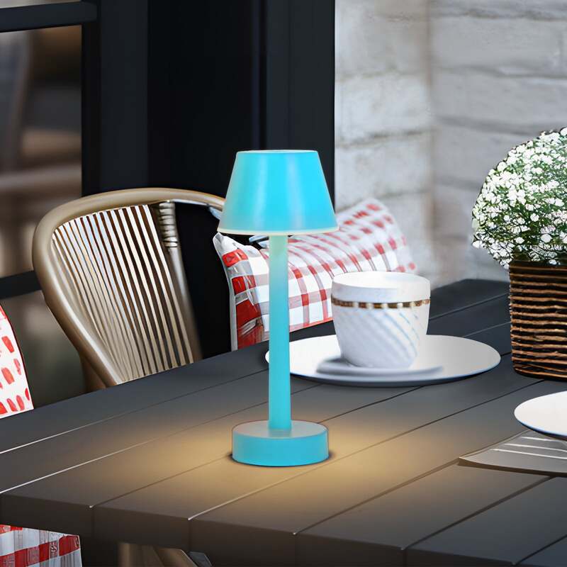 Lindby Akkuleuchte Gaja LED dimmbar USB RGBW Gartenlampe blau IP44 24cm - 4251911776652