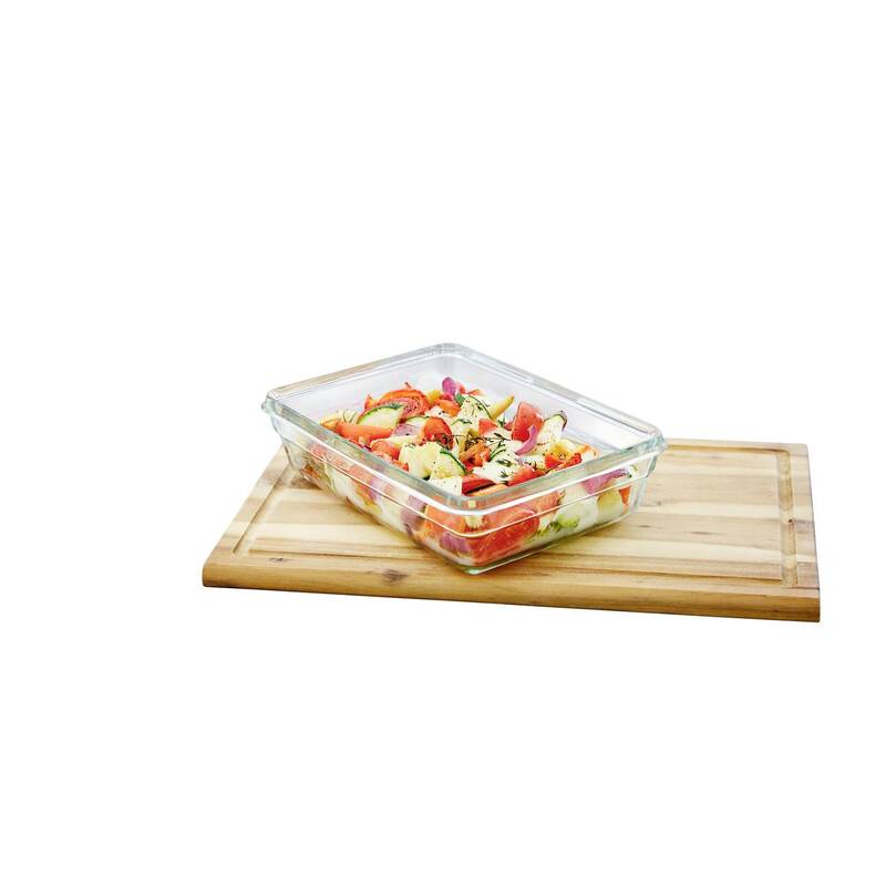 Emsa Clip&Close Glas-Vorratsdose 800 ml rechteckig transparent mit Klickversc... - 4009049537795