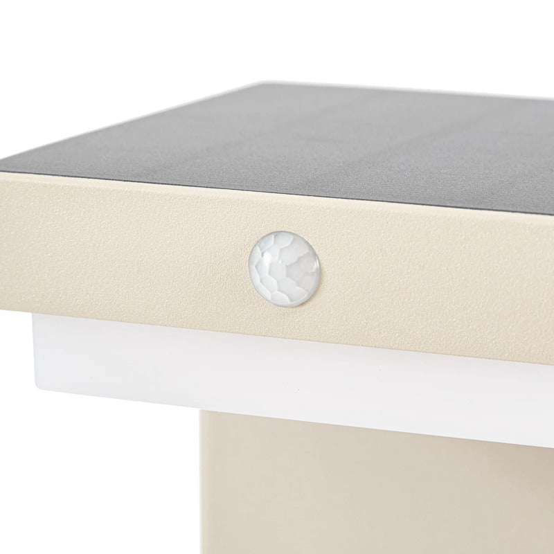 Lindby Sockelleuchte Wegeleuchte LED Solar Sensor Aluminium beige Außenleuchte - 4255830910456