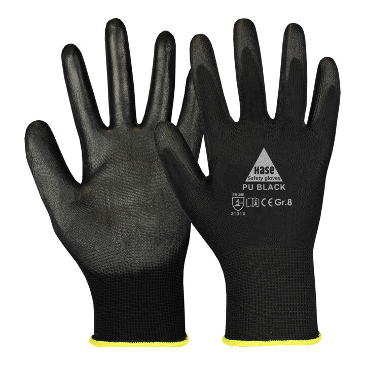 Hase Montagehandschuhe Arbeitshandschuhe Handschutz Schwarz Größe 8 29 PAAR - 4018949379220