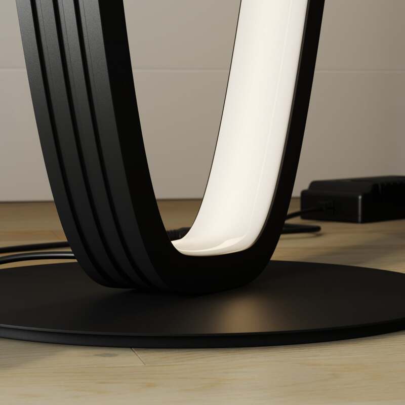 Lucande Stehleuchte Bronwyn LED dimmbar anthrazit Aluminium 122cm 32W 3200Lumen - 4251096572315