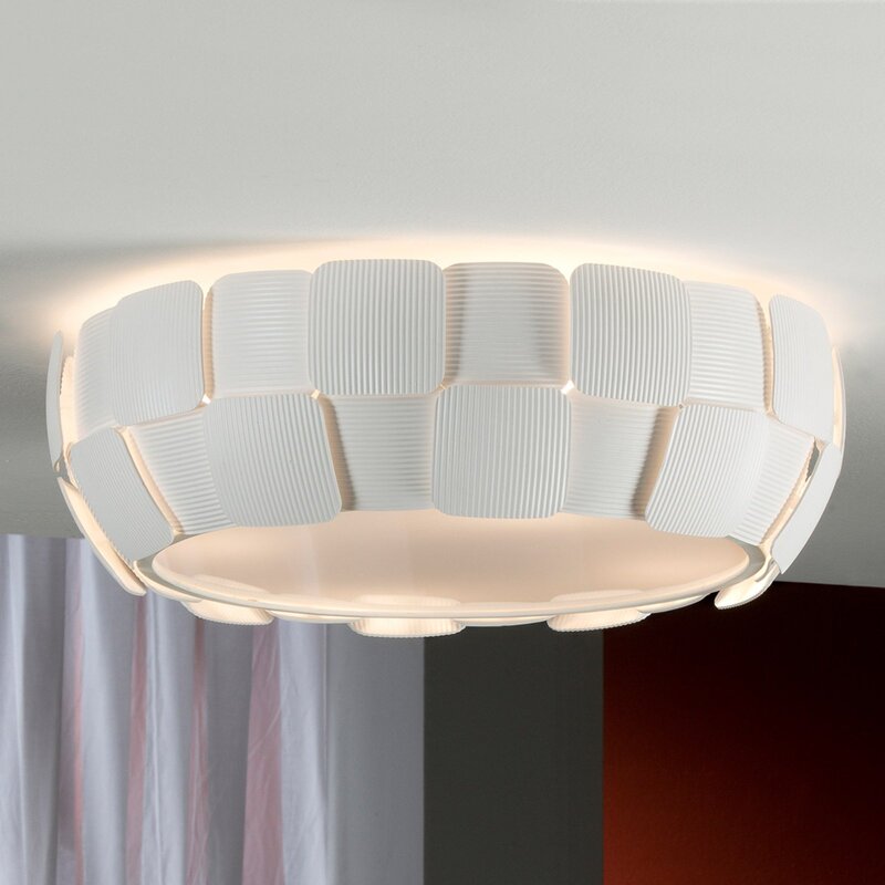 Schuller Valencia Deckenleuchte Lamp Deckenlampe LED weiß Quios 3D Optik Glas - 8435435312886