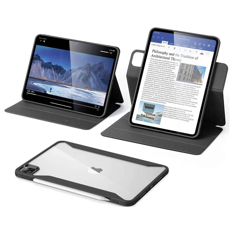 ESR Tablet-Cover BookCase für Apple iPad Pro 13" (M4, 2024) Schwarz Transparent - 4894240193686