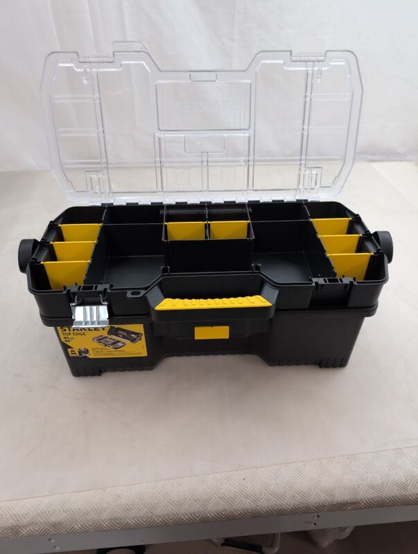 Stanley Werkzeugkoffer unbestückt Werkzeugbox schwarz Kunststoff 670x320x251mm - 3253561975141