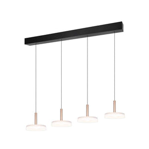 B-Ware LED-Hängelampe Celeste 115 cm 4-flg dimmbar weiß/braun TRIO LIGHTING