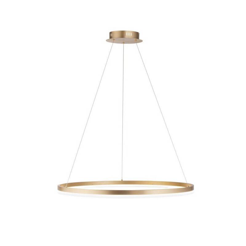 Paul Neuhaus Titus Hängelampe Pendelleuchte LED Deckenlampe messing Ø80cm - 4012248362877