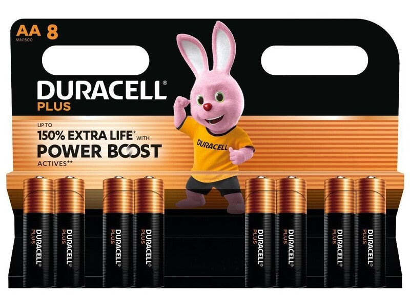 Duracell Plus AA Alkaline-Batterien - Bis zu 150% längere Lebensdauer - 5000394176140