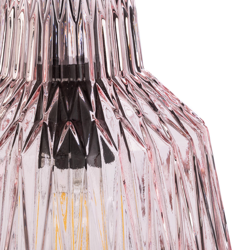 Lindby Hängeleuchte Belarion LED Pendelleuchte Lampe dimmbar pink 35cm Höhe - 4251911778410