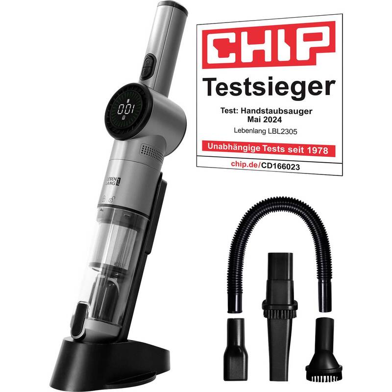 LEBENLANG Akkusauger LBL2305 Handstaubsauger Beutellos 135W Zyklon-Technik 5 - 4262406931968