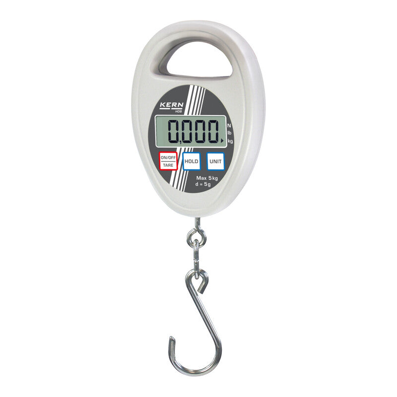 KERN Hängewaage Waage 10kg 10g Ablesbarkeit Hold-Funktion Stahl 72x25x105mm - 4045761135536