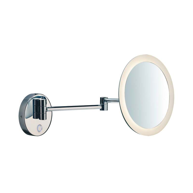 SLV Wandleuchte Wandlampe Maganda LED Touch-Schalter CCT chrom Ø21,6cm Licht - 4024163252218