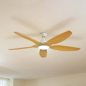 B-Ware Lucande LED-Deckenventilator Omendo weiß DC leise dimmbar für Räume bis 15 m²