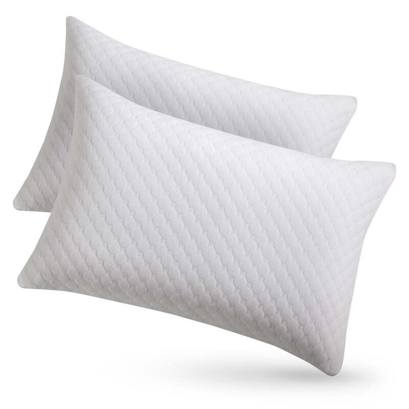 Kopfkissen 2er Set Bequeme Kissen Atmungsaktiv Hypoallergen Weiß 40x60cm - 4262437182032