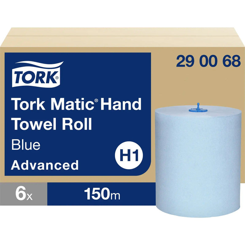 Tork Papierhandtücher blau 900m Handtuchrollen Hygienepapier für Tork H1 Rolle - 7322540122916