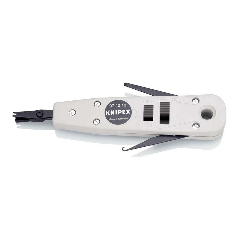 Knipex Anlegewerkzeug LSA-Plus 175mm Kunststoff UTP STP Kabel 0,4-0,8mm brüniert - 4003773044895
