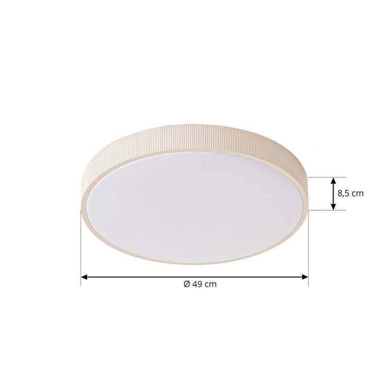 Lindby Leuchten Deckenlampe Deckenleuchte LED hellgrau dimmbar Lampe Leuchte - 4255830902789
