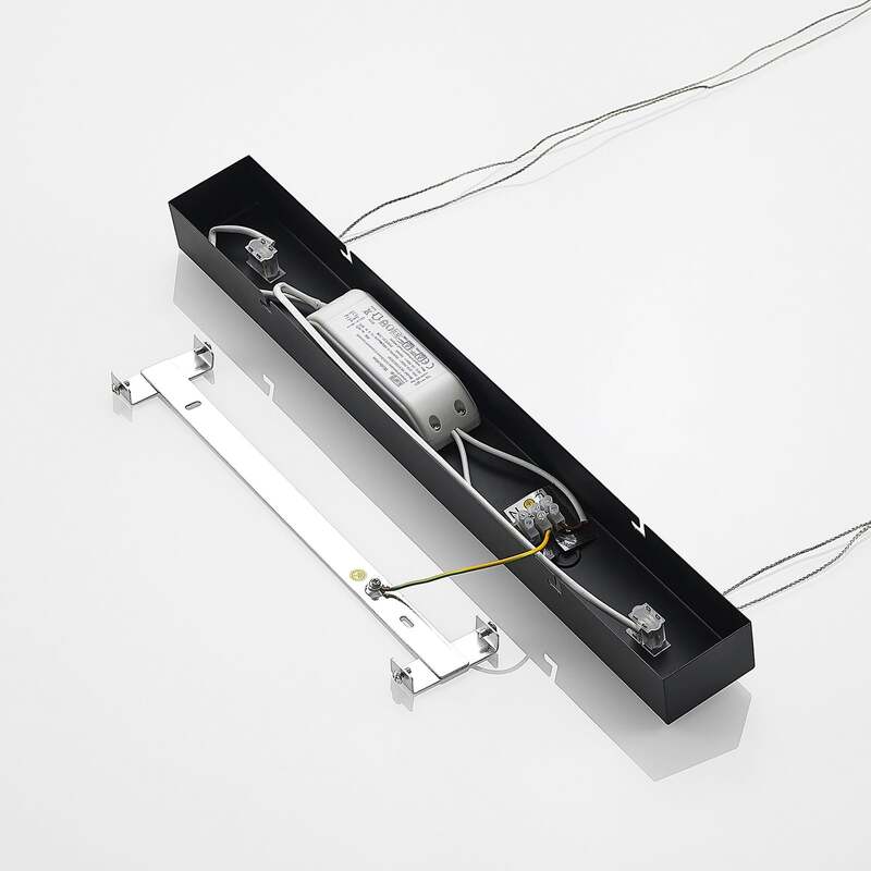 Lindby Hängeleuchte Pendelleuchte Welina LED dimmbar schwarz 107cm verstellbar - 4251096597257