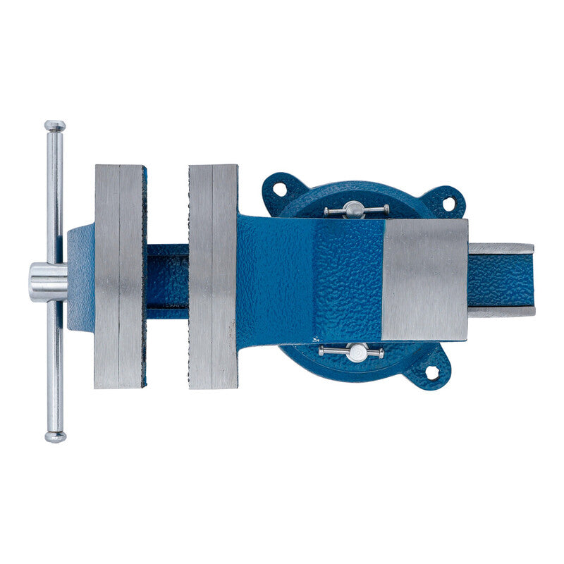 BGS technic Stahl-Schraubstock Spannbacken 150mm Werkzeughalter grau 360° - 4048769079987